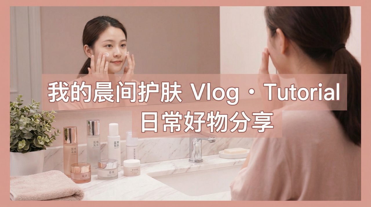 糖心Vlog美妆教程视频：晨间护肤步骤